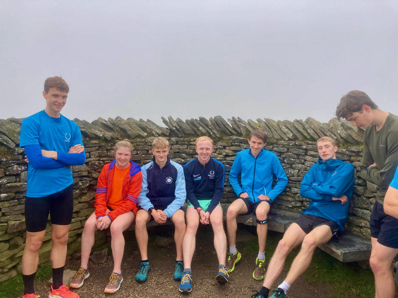 Boys at the top of Pen-y-Ghent