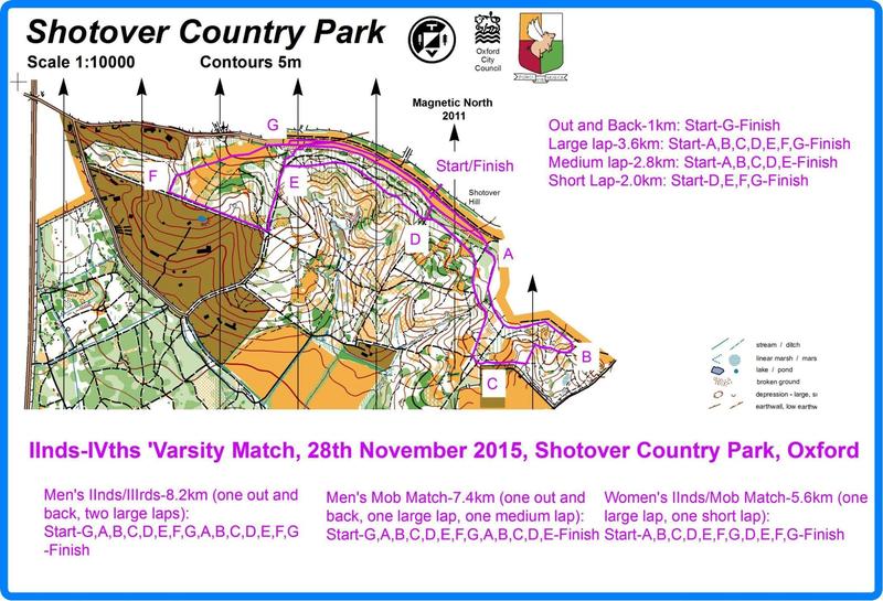 shotover ii ivs varsity course map