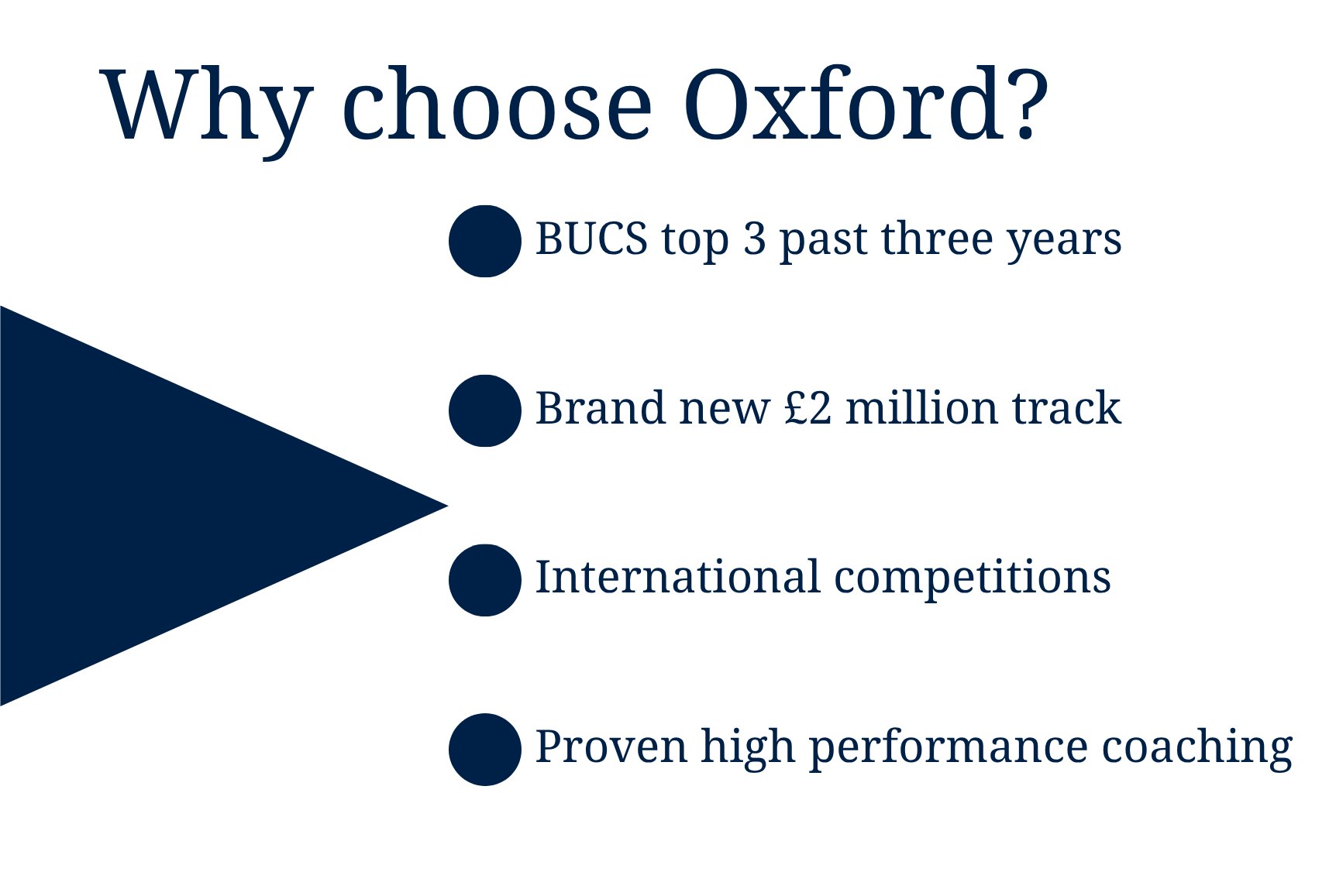 Why choose Oxford?