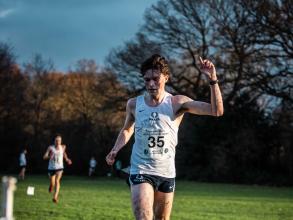 Chris Parker winning blues race